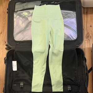 Sparkle High-Waist Mint Green Leggings XS (Fits 0-2) New